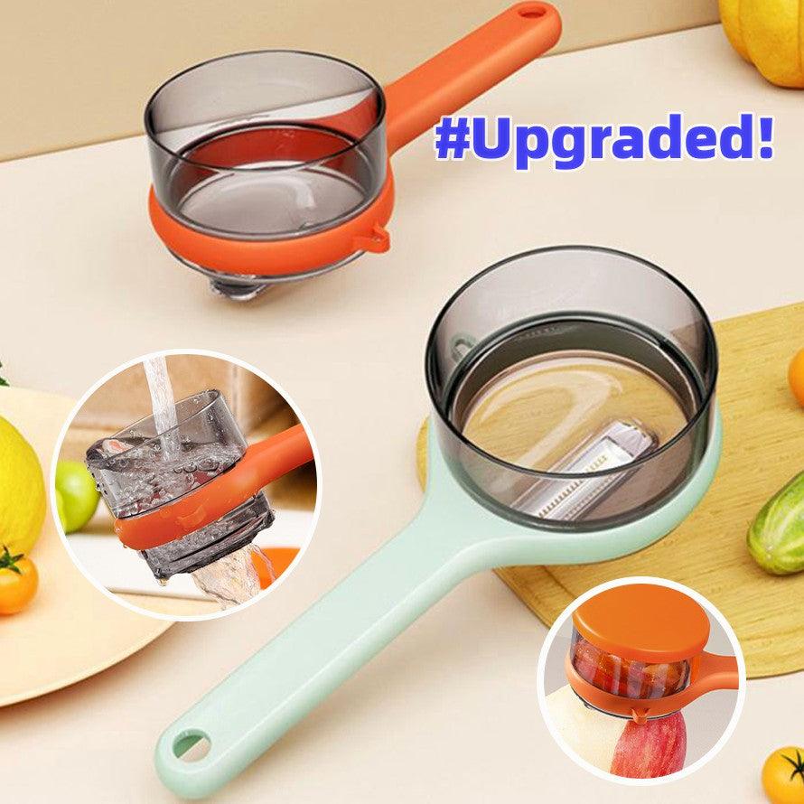 Kitchen Multi-Functional Peeler With Bucket Storage Scratcher Fruit Peeling Knife Storage Peeler Kitchen Gadgets - Trendha