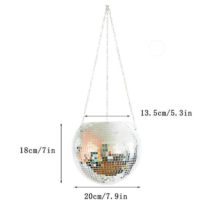 Disco Ball Hanging Planter