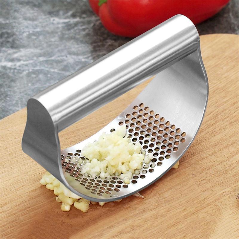 Stainless-Steel Rocking Garlic Press