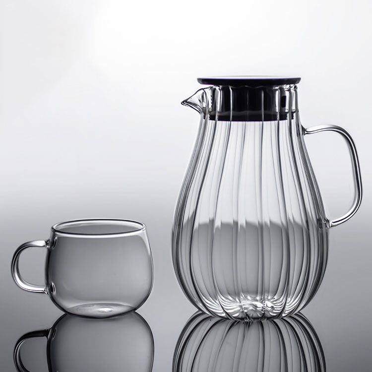 Luxe 1700ML High-Temperature Resistant Glass Kettle for Hot and Cold Beverages