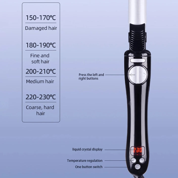 25mm Automatic Curling Iron with 360-Degree Rotation - Professional Hair Curler