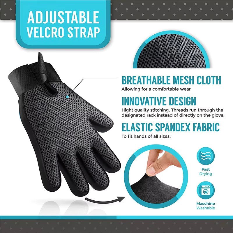 Pet Hair Remover Glove for Dogs and Cats