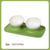 color: Green Double Bowl