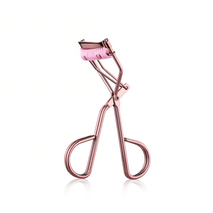 Precision Eyelash Curler with Built-in Comb and Silicone Refill Pads