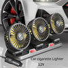 Color Name: 3 Head 12V Car Cigar
