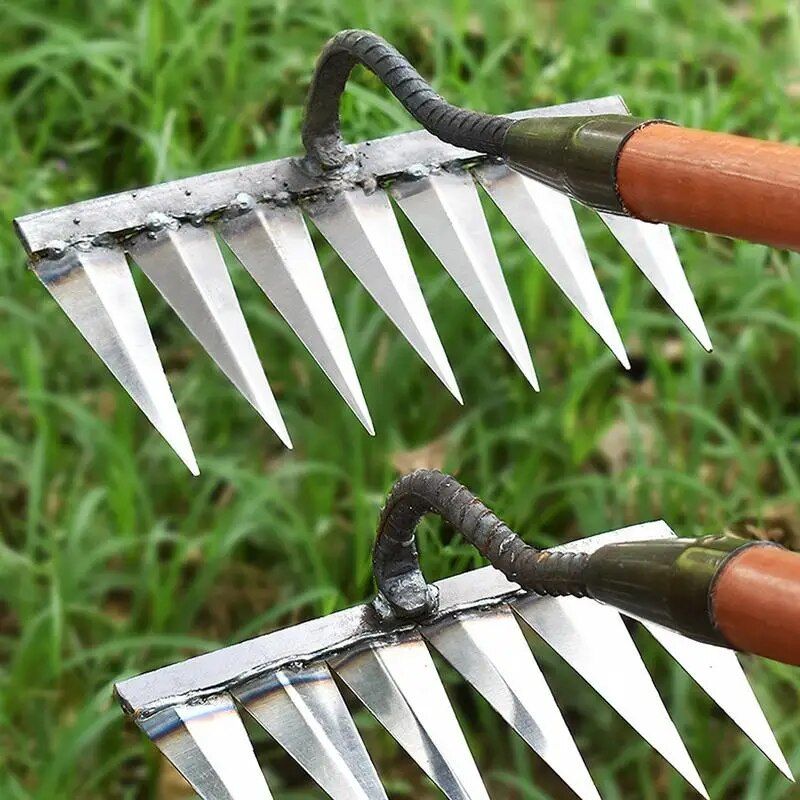 Heavy-Duty Steel Garden Rake