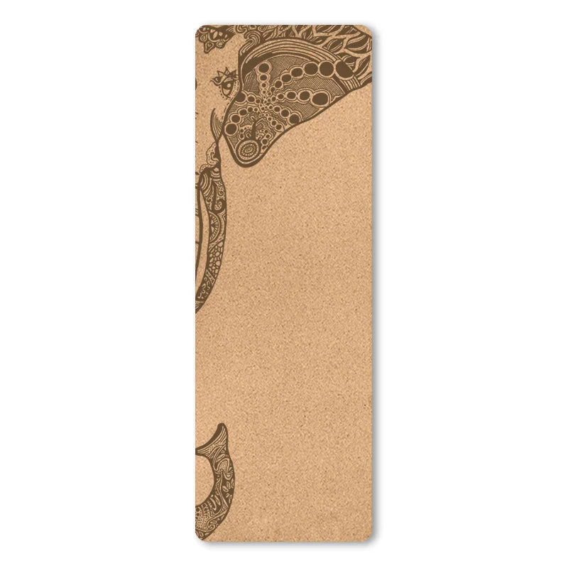 6mm Natural Cork TPE Yoga Mat