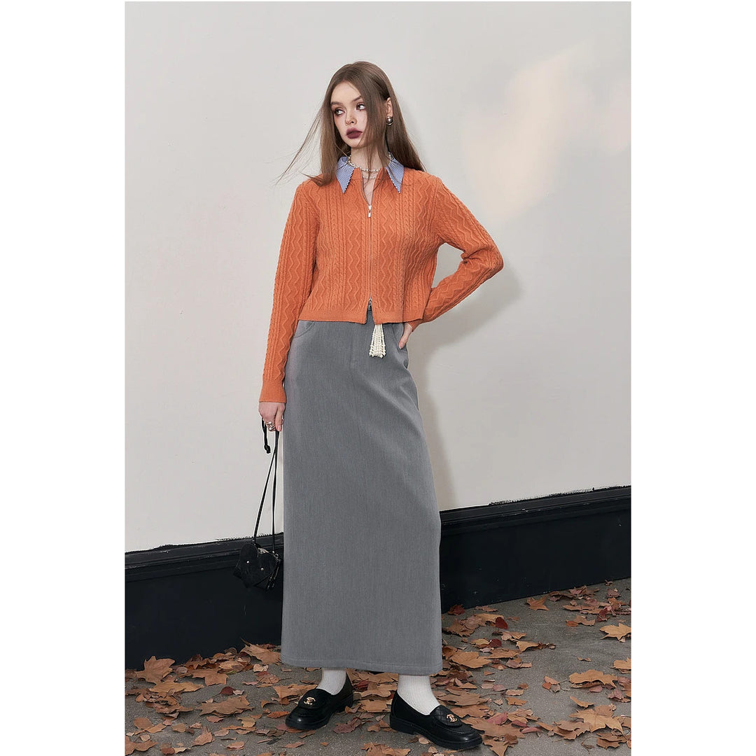 Elegant A-Line Autumn Skirt for Women