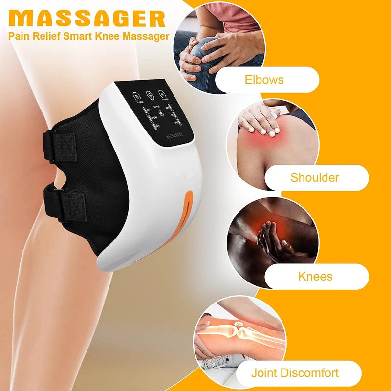 Infrared Heat & Vibration Knee Massager for Pain Relief and Injury Recovery