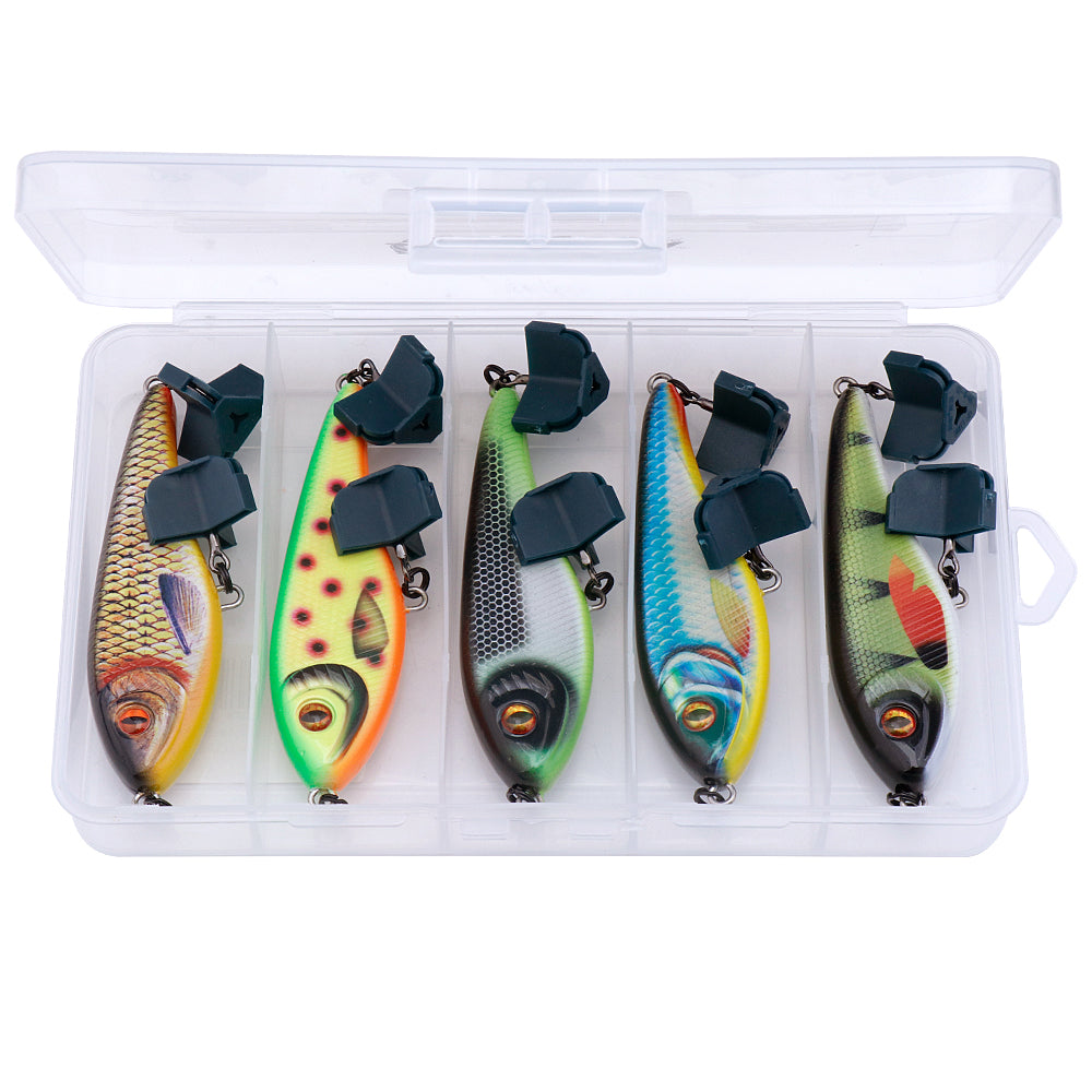 5pcs Sinking Jerkbait Fishing Lures Set 90mm 21g