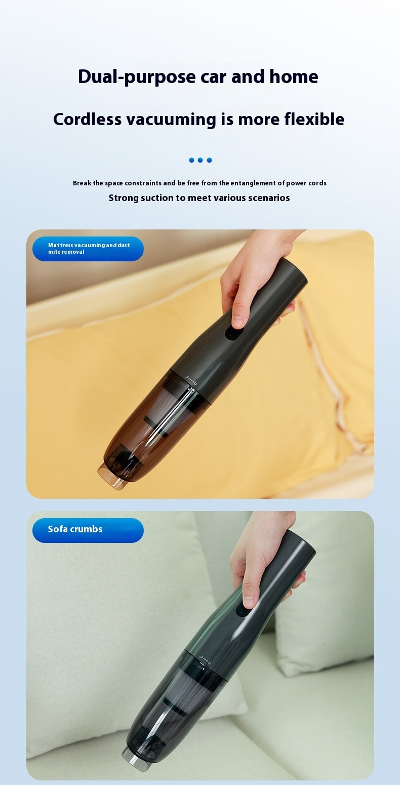 Large Suction For Home And Car Car Integrated Wireless Charging Dust Blower