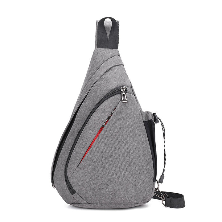 New mens close-fitting simple chest bag, leisure sports digital storage bag, multi-function messenger bag, one dropshipping