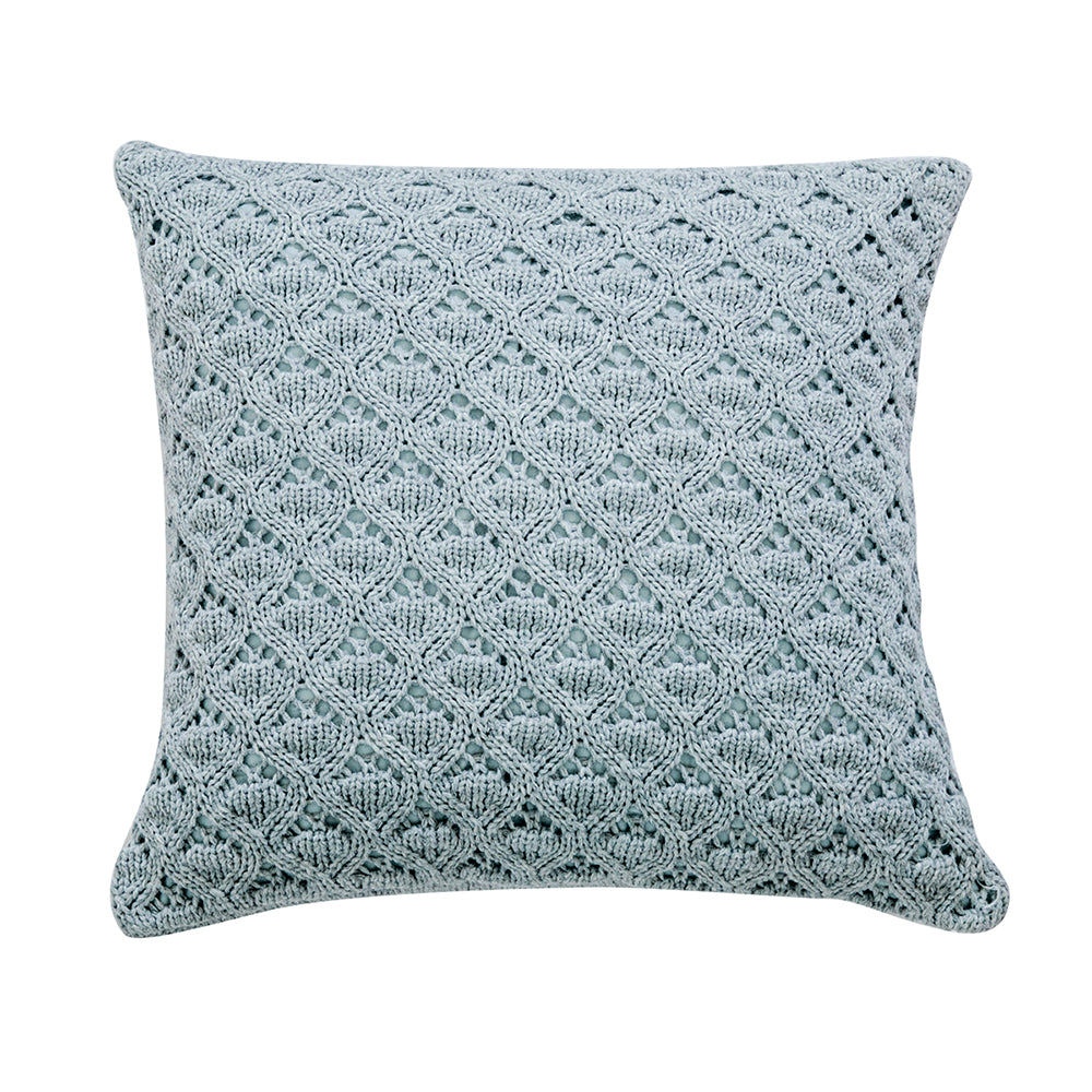 Scandinavian Style Diamond Knit Cushion Cover - Hollow-Out Pure Color Pillow Case