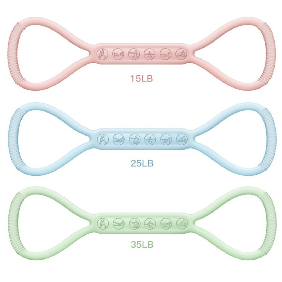 8-character Puller, 8-character Silicone Yoga Auxiliary Home Elastic Band Mini Band Kit, A Set Of 3, Light Three Medium, And Heavy Lower Body Loop Resistance Bands For Legs And Booty