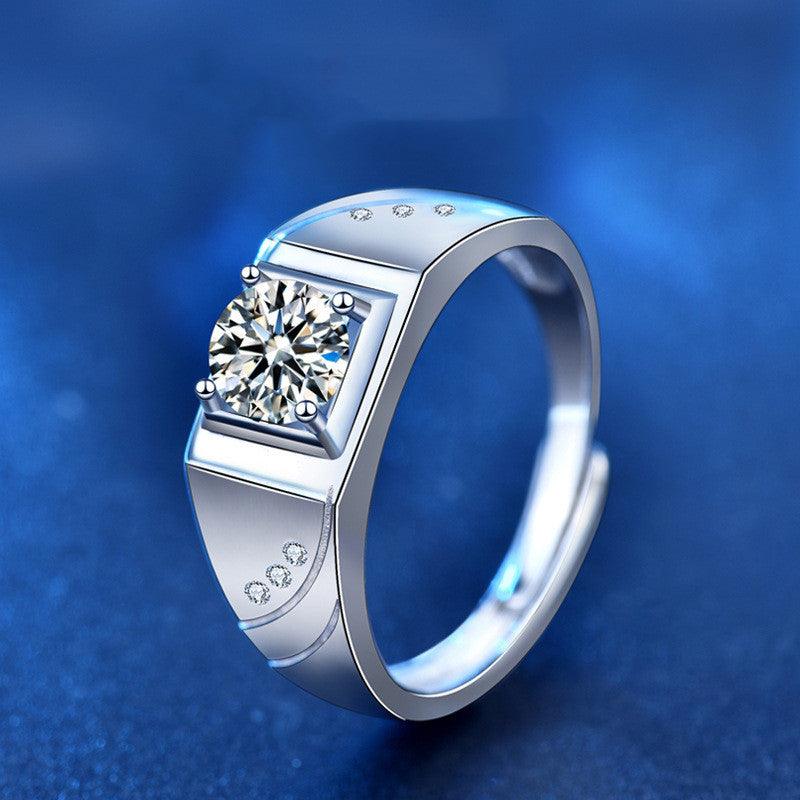 Euro-american 925 Sterling Silver Couple Ring - Trendha