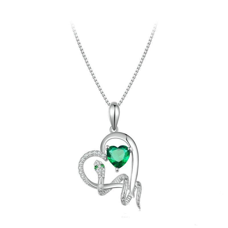 European And American Style Exquisite Snake Wrapped Love Necklace - Trendha