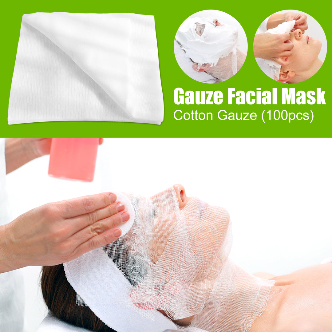 100Pcs Cotton Gauze Face Care Wipes