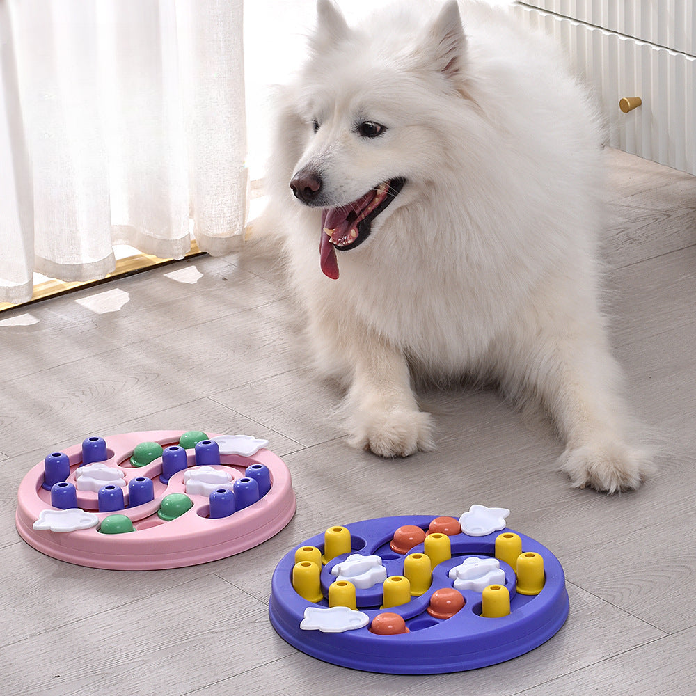 Interactive Slow Feeder Puzzle Bowl for Dogs and Cats – Promotes Healthy Eating & Boosts IQ