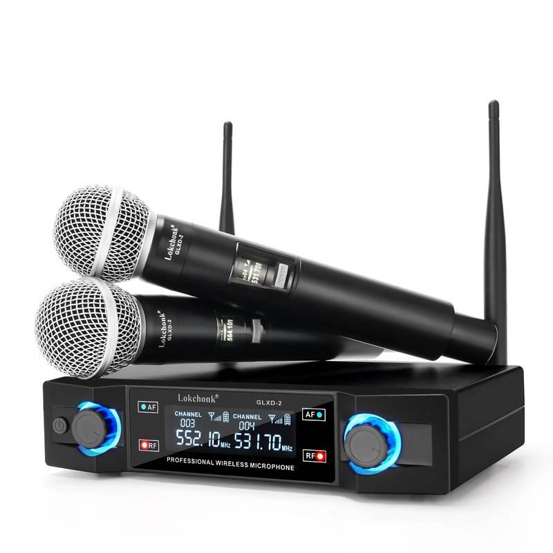 Dual Channel Wireless Microphone System for Karaoke Parties