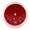 Color: Red Embroidered Snowflake
