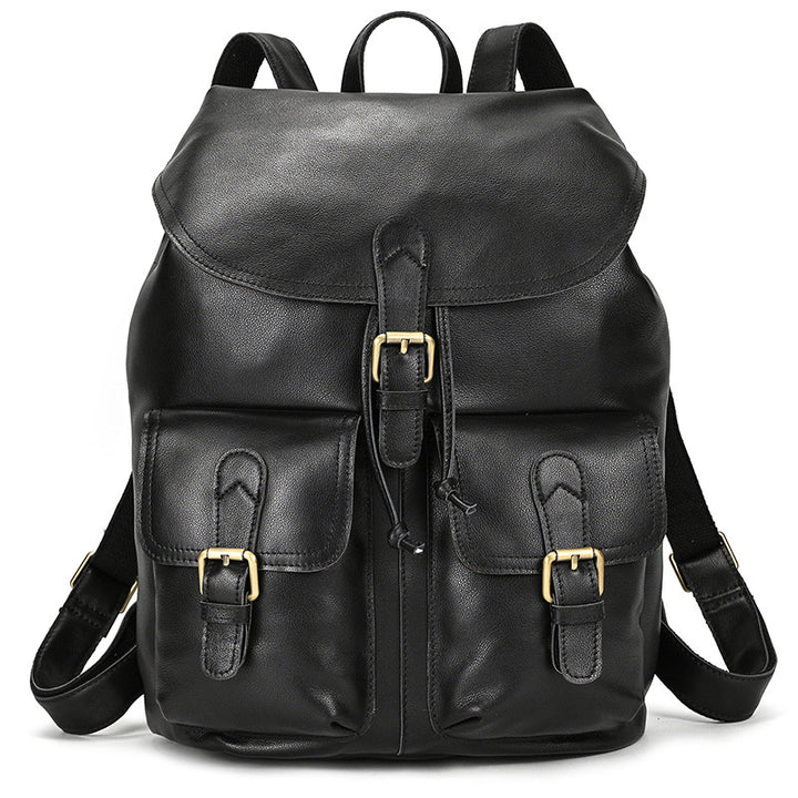 Casual Retro Crazy Horse Leather Travel Backpack