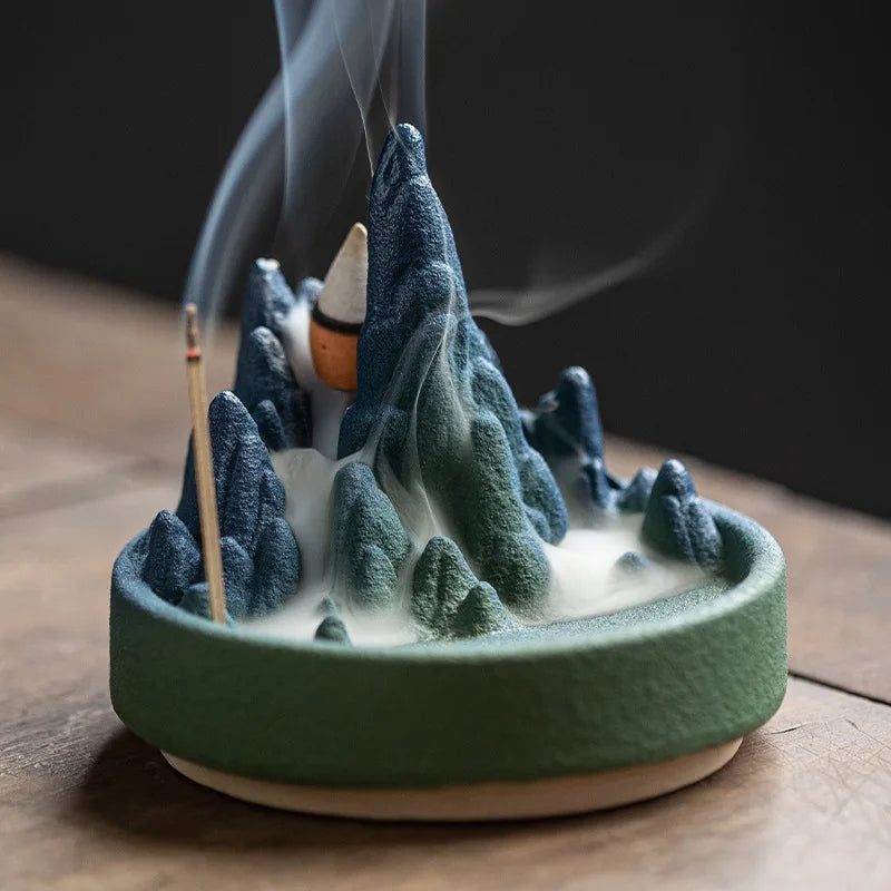 Ceramic Mountains and Rivers Aromatherapy Incense Burner