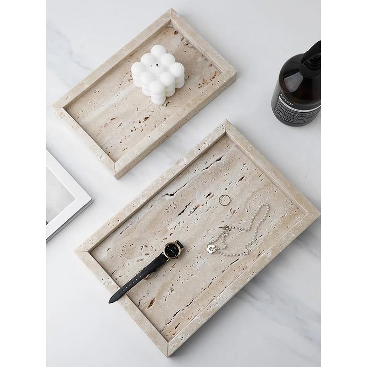 Minimalist Marble Tray for Perfume, Candles, and Jewelry