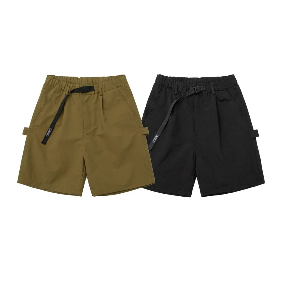 Japanese-style Retro Loose Straight Cargo Shorts