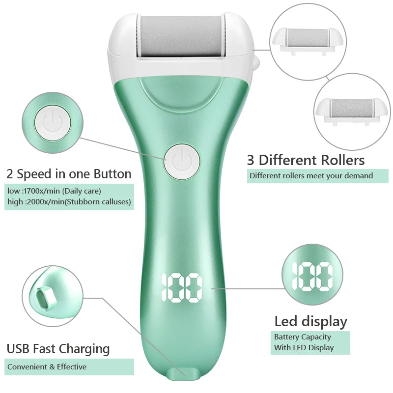 USB Rechargeable Electric Pedicure Foot File