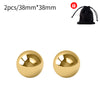 color: 2pcs 38mm gold