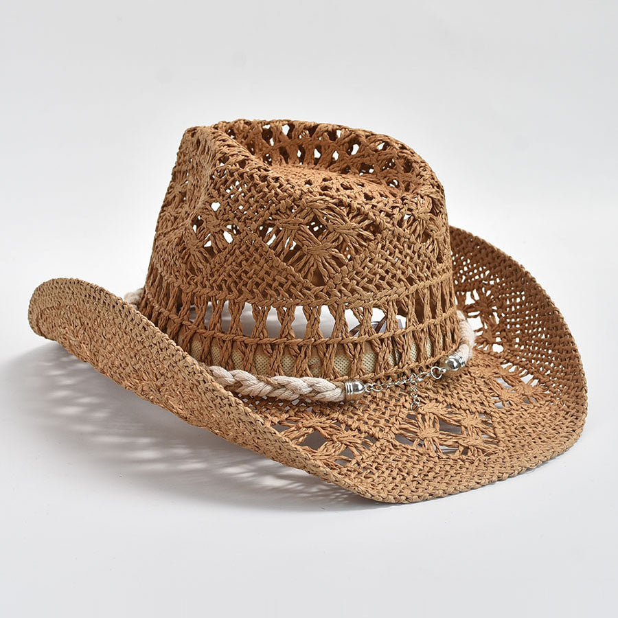 Summer Hand Woven Straw Hat for Women