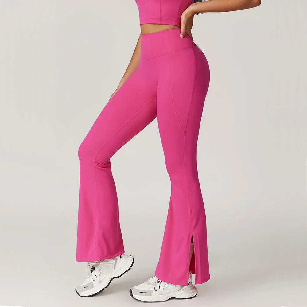 High Waist Flared Yoga Pants for Women