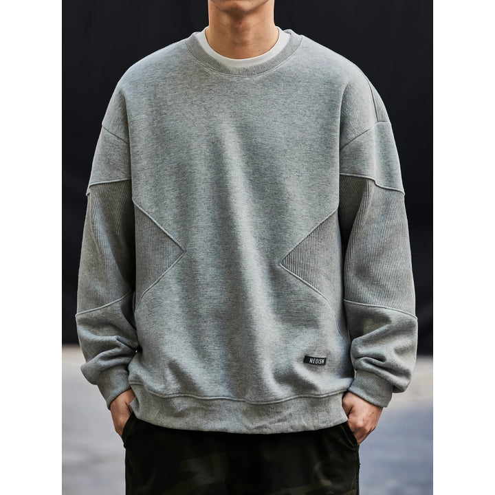 Spring Autumn Patchwork Sweatshirt for Men