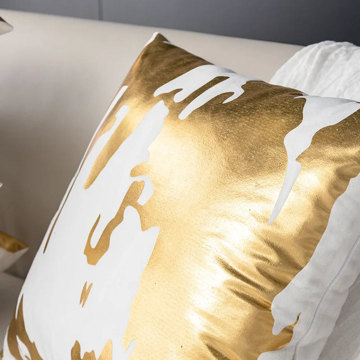 Nordic Luxury Geometric Plush Pillowcases