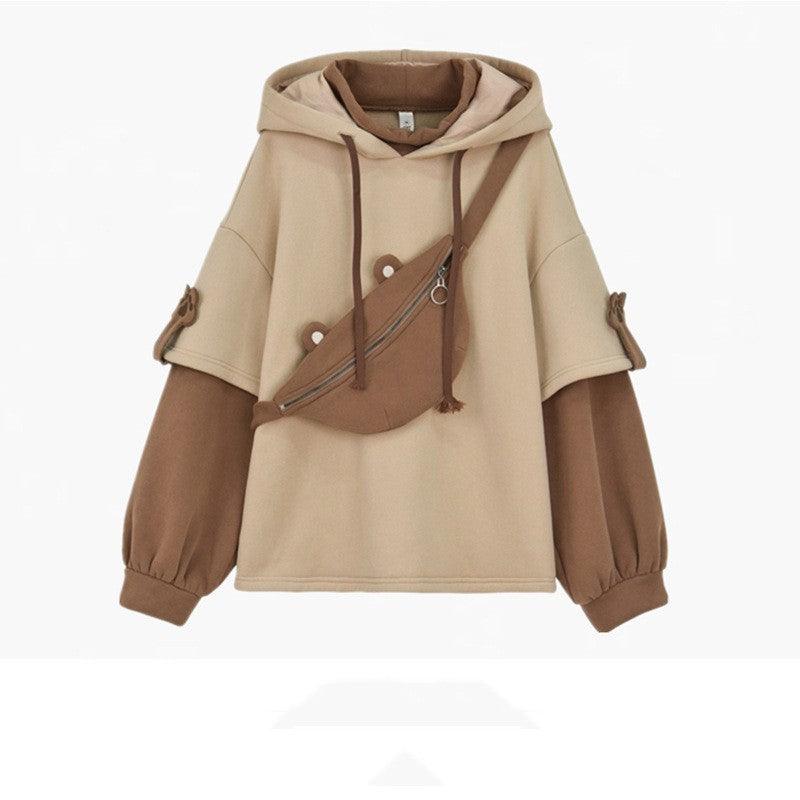 Fake Two-piece Sweater Top Design Sense - Trendha