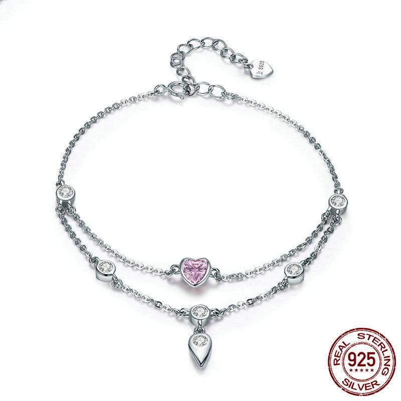 Fashion Bracelet Ladies Sweetheart Inlaid - Trendha