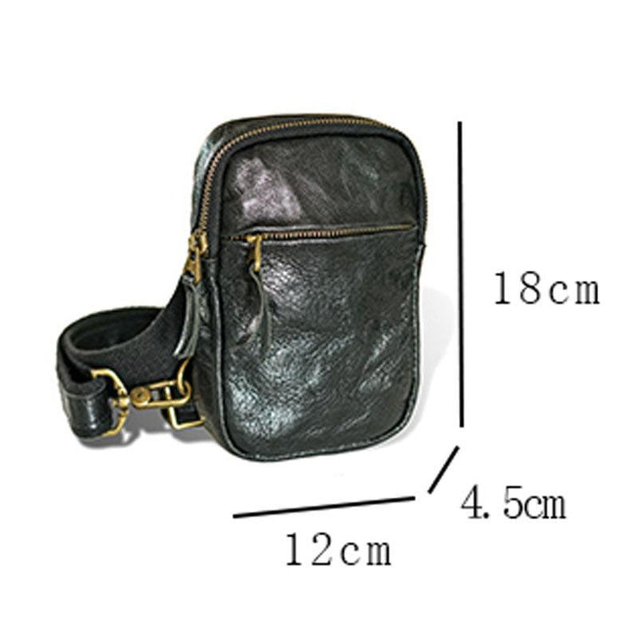 Fashion Chest Bag Men's Small Leather - Trendha
