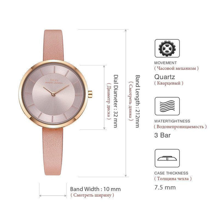 Fashion Trend Thin Ladies Student Waterproof Watch - Trendha