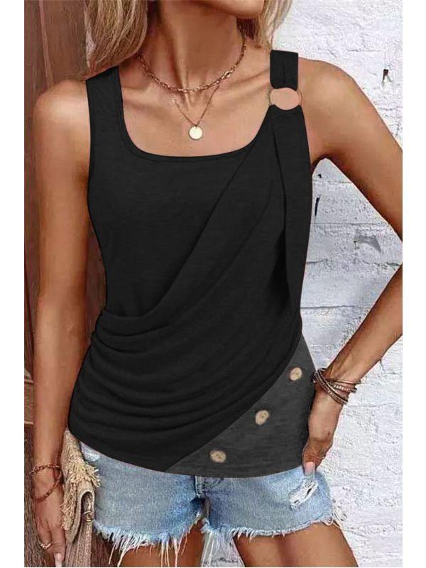 Fashion Women's Button Vest Camisole - Trendha