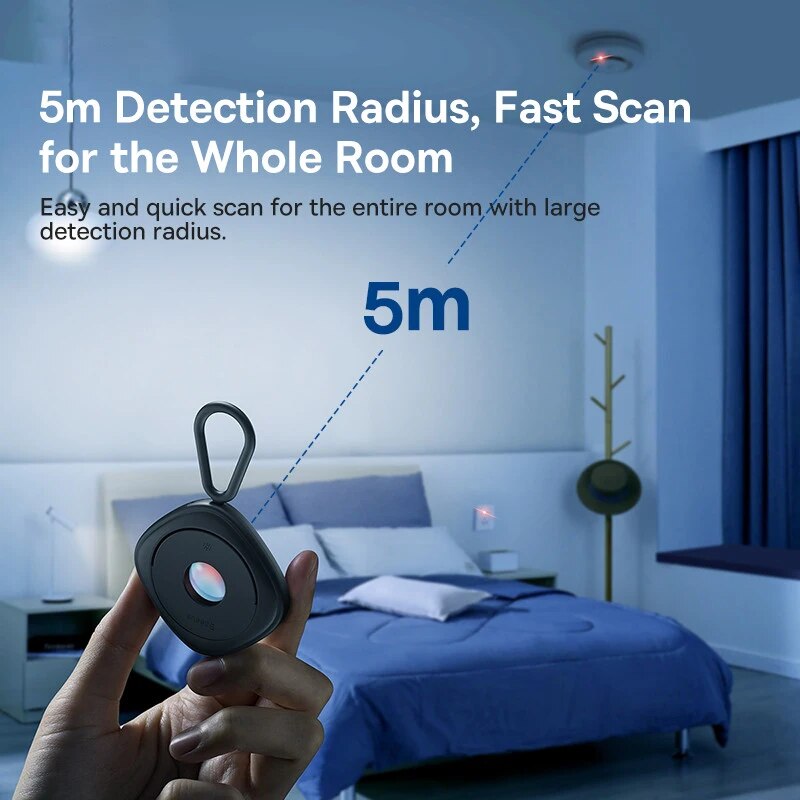 Portable Hidden Camera Detector | Infrared Lens Detection & Anti-Spy Security Gadget