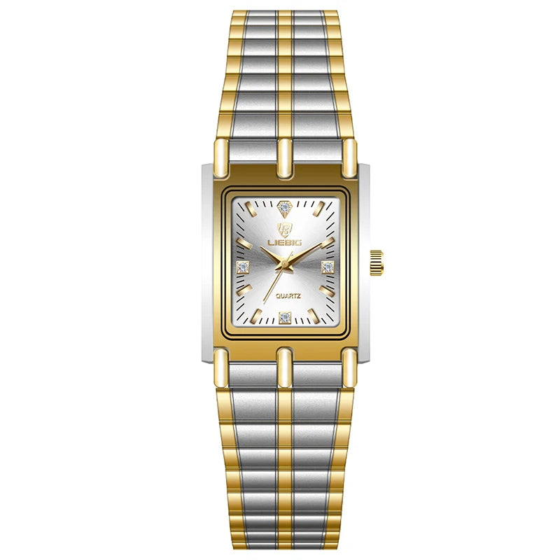 Luxury Gold Steel Bracelet Watch