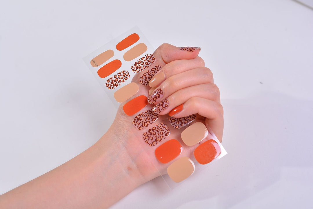 Gel Nail Stickers Bronzing 3D Nail Sticker