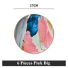 color: Pink 6pcs Big