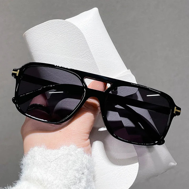 Fashion Square Rivet Sunglasses