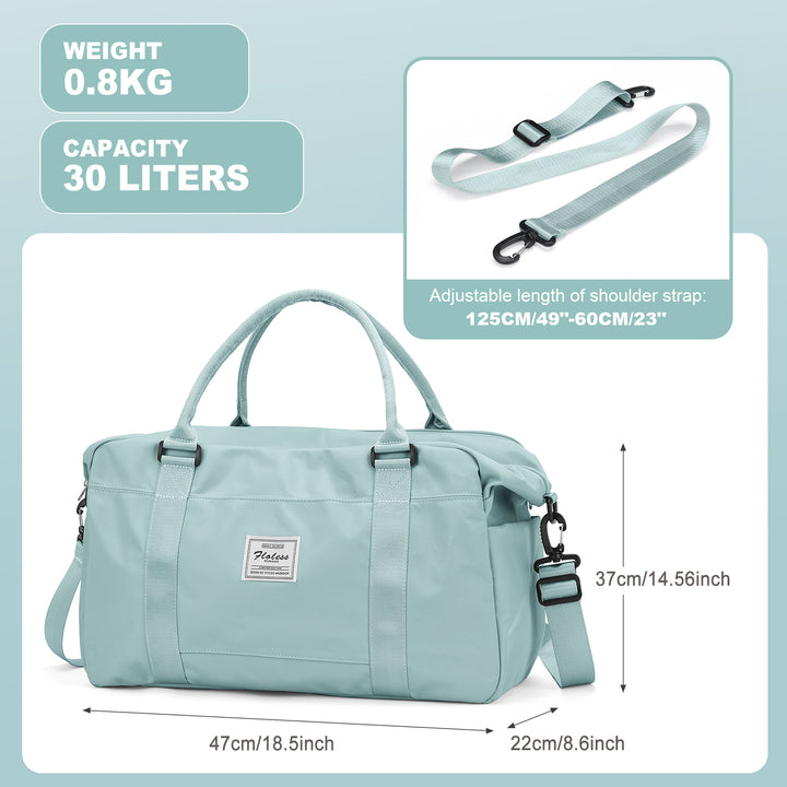 Stylish Weekender Travel Bag for Women - 18.5x8.6x14.56 in