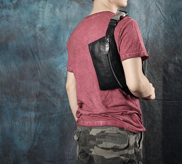 First Layer Cowhide Men's Casual Shoulder Messenger Bag - Trendha