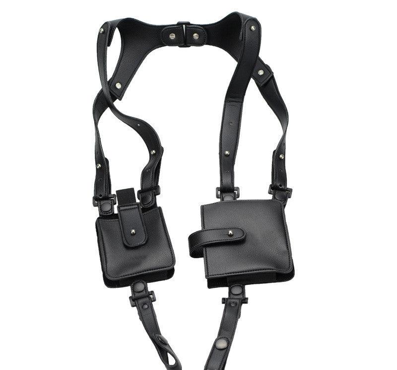 First Layer Cowhide Underarm Wallet Mobile Phone Bag Shoulder Strap - Trendha