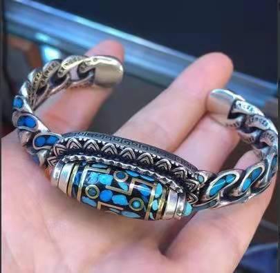 Five-character Mantra Transfer Bracelet From Ulan Flower To Tianzhu - Trendha