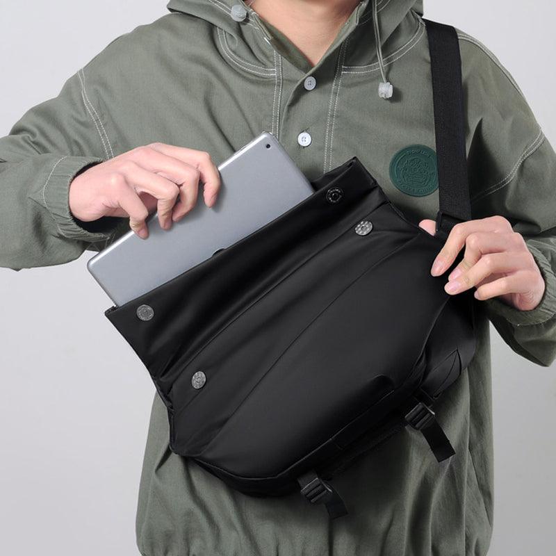 Functional Crossbody Bag Men Cool Motorcycle Sling Backpack Shoulder Chest Bag - Trendha