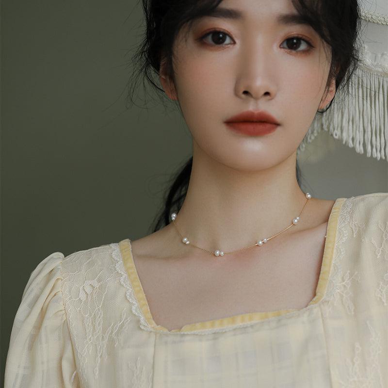 Gentle And Versatile Pearl Necklace - Trendha